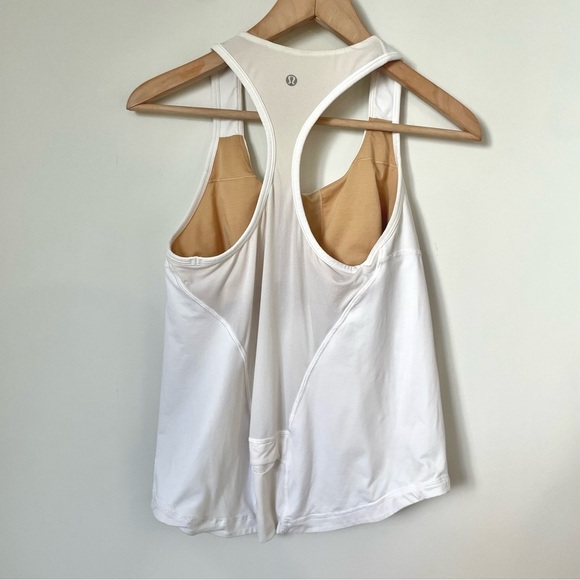 Lululemon Cardio Kick Tank White Size 12 - Picture 8 of 11